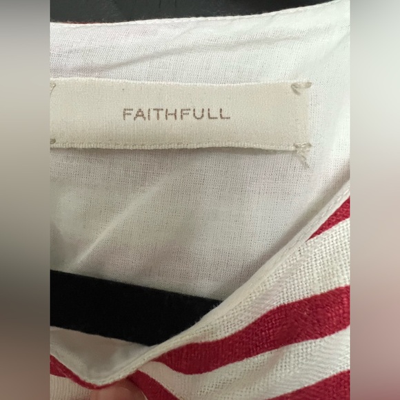 NWT Faithfull The Brand Red Breton Stripe Kelly Mini Dress, Size 4 (Small) - Picture 10 of 15